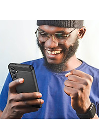 Ốp lưng chống sốc vân kim loại cho Samsung Galaxy A14 4G / 5G hiệu Likgus (chuẩn quân đội, chống va đập, chống vân tay) - Hàng nhập khẩu
