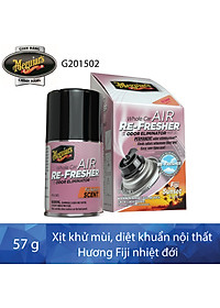 Xịt khử mùi diệt khuẩn nội thất xe hơi hương Fiji nhiệt đới( Xịt khử mùi ô tô) - Meguiar's Air Refresher Fiji Sunset G201502