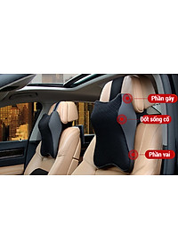 Gối tựa cổ cao su non trên ô tô bảo vệ cổ, lưng, cột sống khi lái xe -Gối tựa cổ cao su non trên ô tô bảo vệ cổ, lưng
