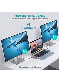 Hub type c chia cổng  Dual Type-C 7 in 1 hỗ trợ sạc nhanh 100W cho Macbook / laptop Type-C hiệu CHOETECH M23 ra 3 cổng USB 3.0, 1 cổng USB 2.0, Cổng đọc thẻ SD & Micro SD, sạc nhanh chuẩn Thunderbolt 3 0 - Hàng chính hãng