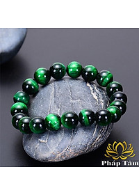 Vòng Tay Đá Mắt Hổ Xanh Lục Cao Cấp Hạng A - Tâm Phong Thủy