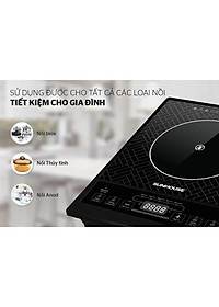 Bếp hồng ngoại cơ Sunhouse SHD6011, Công suất 2000W, Tặng kèm vỉ nướng, Hàng chính hãng - Bảo hành 12 tháng