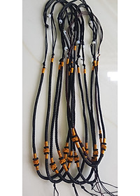 Sợi Dây Đeo cổ mới ĐEN Kiểu dạng rút đẹp Size 3mm x dài trồng cổ Anh Chị tự chỉnh theo ý 23cm - 30cm Phối với mặt Phật, mặt dây chuyền nam nữ đeo được hết rẻ đẹp ạ