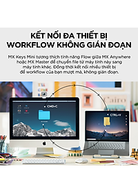 Bàn phím không dây Bluetooth Logitech MX Keys Mini - Hàng Chính Hãng