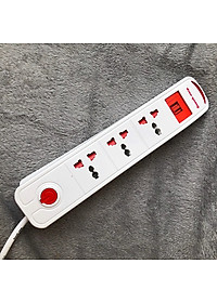 Ổ cắm Điện Quang ĐQ ESK 2W DBW103USB (kiểu tàu siêu tốc ,3 lỗ 3 chấu, 2 USB, dây dài 2m)
