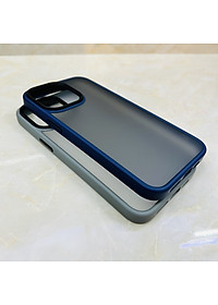 Ốp lưng cho iPhone 15 Pro Max Likgus lưng nhám viền màu- hàng chính hãng