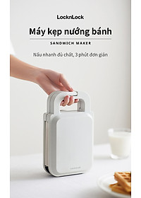Máy kẹp nướng bánh LocknLock EJB126IVY (600W) - Hàng Chính Hãng