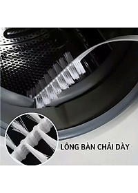 Bàn Chải Vệ Sinh Máy Giặt Tay Cầm Dài Bằng Nhựa Có Thể Gập Lại Đa Năng (Trắng)