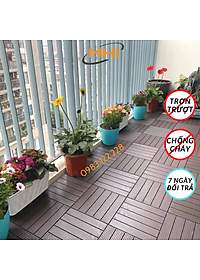 Miếng nhựa lót sàn uPVC cao cấp MHI-ECO, Tấm nhựa trải sàn trang trí ban công / sân vườn / sân thượng; lót sàn chống trơn trượt nhà tắm / bể bơi - Hàng Việt Nam chất lượng cao