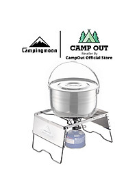 Đồ cắm trại kệ chắn gió bếp campingmoon campoutvn gọn nhẹ MS-1018 du lịch dã ngoại chắc chắn kiêm đỡ nồi chảo A084