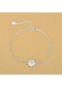 Lắc tay nữ thời trang LT86 xinh xắn hình hoa cúc S925