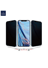 Kính Chống Nhìn Trộm Wiwu iPrivacy HD Anti-Peep Dành cho iPhone có Khung Dán Tiện Lợi - Hàng Chính Hãng  