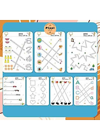 Tập tô vẽ thông minh xóa được - đồ chơi giáo dục toàn diện Montessori cho bé