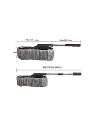 Chổi Lau Xe Rửa Vệ Sinh Ô Tô Điều Chỉnh Được Độ Dài Cao Cấp