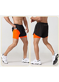 Quần chạy bộ short đùi thể thao thoáng khí nhanh khô, có túi đựng điện thoại , kèm lớp lót Cleacco DK22001 Bảo Hành 12 Tháng - Boro Sport