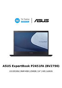 Laptop Asus ExpertBook P2451FA (BV2790) 14 Inch Core i3-10110U/ Lunix – Đen- Hàng Chính Hãng