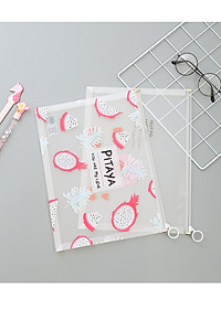 Túi zip A4 đựng file cho học sinh sinh viên nv văn phòng họa tiết dễ thương