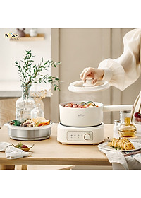 Nồi Điện Đa Năng BEAR SB-NL25L - Đế Rời Đun Sôi Siêu Nhanh Chiên Xào Hấp Dung Tích 2.5 Lít Công Suất 1000 W - Hàng Chính Hãng