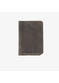 Ví đựng thẻ da bò sáp ngựa điên Crazyhorse V117 cao cấp, card holder da thật, đường chỉ may tinh tế, ví mini nam nhỏ gọn, đựng thẻ tiện lợi, fullbox, thương hiệu Bụi leather chuyên đồ da thật