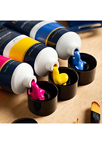 Màu Acrylic Tuýp 75ml Đủ Màu Finenolo Cao Cấp Deli - Tô Đất Sét, Đất Nặn Tự Khô, Vẽ Túi Vải Tote, Quần Áo DIY, Giày, Tranh Tường, Đa Chất Liệu, Tươi Sáng, Nhanh Khô - EC75