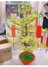 Cây Hoa Mai Nhựa Cao 1m45 Hoa Mai Giả Trang Trí Tết