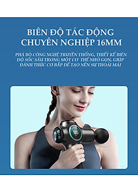 Máy Massage Vật Lý Trị Liệu Chuyên Sâu, 99 Mức Cường Độ, 8 Đầu Massage Chuyên Dụng Cho Tất Cả Các Nhóm Cơ 