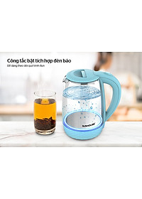 Ấm siêu tốc thủy tinh Sunhouse SHD1215 - Hàng Chính Hãng