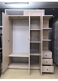 Tủ quần áo chất lượng Juno Sofa (Màu vân gỗ sồi trắng)