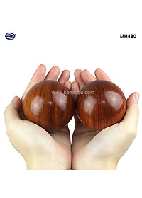 Combo 2 quả bi lăn tay gỗ hương để mộc (Đủ size) Mát xa giúp dẻo tay, chống mỏi toàn diện
