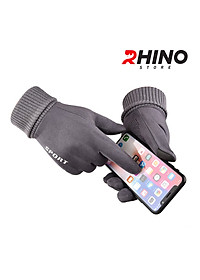 Găng tay da lộn giữ ấm mùa đông Rhino G801 nam nữ, chống gió