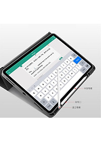 Bao da chính hãng Mutural cao cấp cho iPad Pro 12.9 2020 có khay đựng bút - Đỏ
