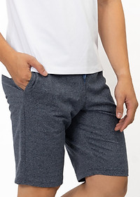 Quần Short Nỉ Lưng Thun Nam Novelty Melange NQNMHTMT3R200047Q - Xanh Đen