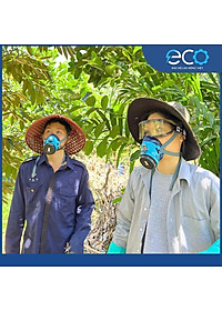 [COMBO] Mặt nạ Koken G7 Nhật Bản phòng khí độc, phun thuốc & Kính chống văng bắn, chống đọng hơi sương Delta Plus Pháp