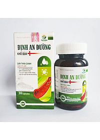 Viên Uống Giúp Hạ Nhanh Đường Huyết Định An Đường - Giảm Biến Chứng Bệnh Tiểu Đường Type 1 Và Type 2, Hạ Mỡ Máu, Giảm Cholesterol Trong Máu - Lọ 30 Viên