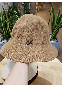 Mũ Cói Chữ M Phong Cách Hàn Quốc Siêu Hot