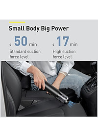 Máy hút bụi pin sạc cầm tay Baseus A3 Car Vacuum Cleaner (15000pa, 135W, Vacuum Portable Cleaner) - Hàng Chính Hãng 