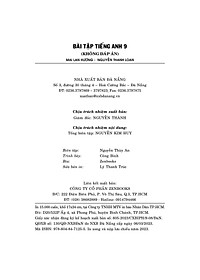 Sách Bài Tập Tiếng Anh 9 - Không Đáp Án (Tái Bản 2020)