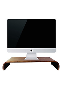 Kệ Đỡ Màn Hình Máy Tính Monitor Stand Walnut Plyconcept MSM01003 (490 x 200 mm) – Nâu Đậm