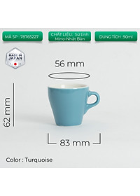 Ly sứ Origami Espresso Cup 90ml uống trà cà phê