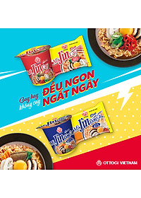 Combo 3 tô Mì Jin Cay Ottogi 110g