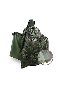 Áo mưa cánh dơi người lớn dài 1,4m*1,2m, hoạ tiết rằn ri, chất liệu vải dù dày dặn - hàng chính hãng