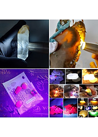 Đèn soi tiền giả, đá, giấy tờ giả, cua gạch, trứng với ánh sáng mạnh, 3 màu tiện dụng, kèm theo bộ sạc USB