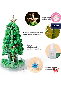 Cây thông Noel Mini để bàn phủ tuyết tự nở thần kỳ - Mideer Magic Christmas Tree - Quà Giáng sinh 2022 cho bé