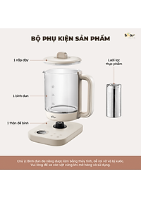 Ấm pha trà siêu tốc Bear SB-PT15K - Hàng Chính Hãng