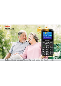 Điện thoại Masstel Fami 8 4G(LTE) Gọi HD call , Bàn phím chữ số lớn,Loa to - Hàng chính hãng