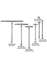 Bộ cử đo lỗ đo đường kính trong 8 – 150mm 6 pcs Milliken 