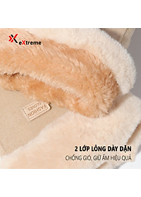 Găng tay nữ giữ ấm mùa đông eXtreme GT1201 vải nhung chống gió, chống mài mòn, cảm ứng điện thoại