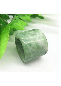 Nhẫn ngọc càn long, đeo ngón tay cái, chất liệu ngọc thiên nhiên, thấu quang, chiếc nhẫn dành cho người thủ lĩnh, kèm bản Photo giấy kiểm định của SJC