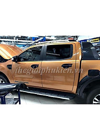 Bộ ốp tay nắm, hõm cửa xe Ford Ranger - nhựa ABS đen