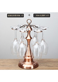 Treo ly rượu vang, Giá treo ly đồng phong cách Châu Âu sang trọng mẫu mới